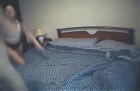 Кавказская пара попала на камеру в отеле